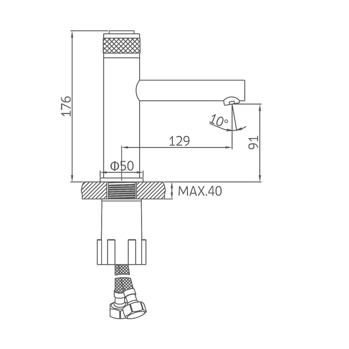 Смеситель для раковины Accoona A90121, нажимной, латунь, картридж 35 мм, хром Смеситель для раковины Accoona A90121, нажимной, латунь, картридж 35 мм, хром