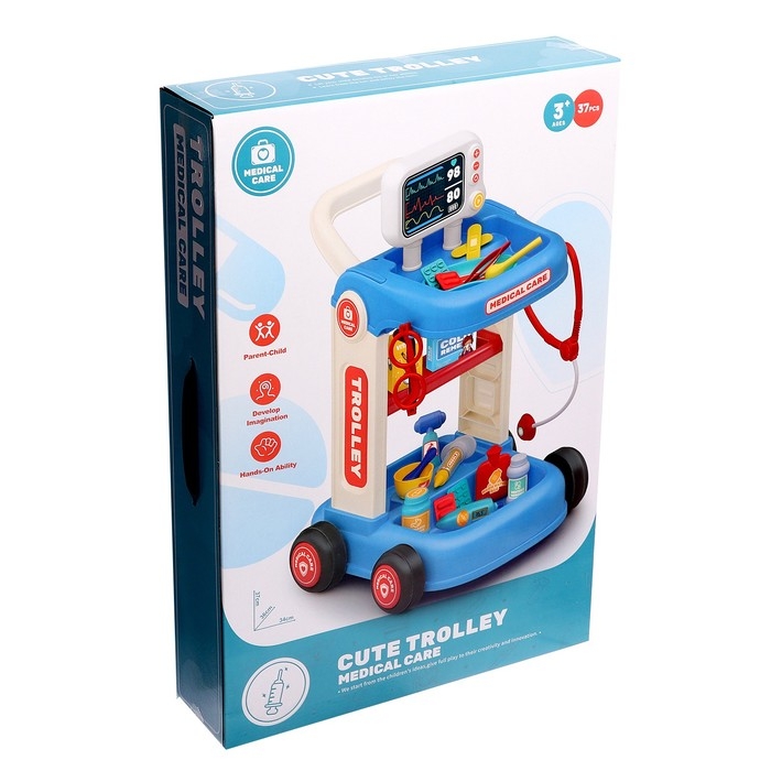 Игровой набор «Доктор» на тележке, с аксессуарами Игровой набор «Доктор» на тележке, с аксессуарами