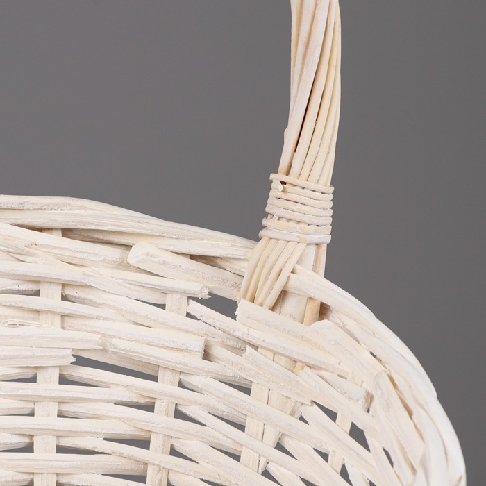 Набор корзин, 44х34х10/18/44см, 38х29х9/16/39см, 32х24х8/14/34см, ива, белый Набор корзин, 44х34х10/18/44см, 38х29х9/16/39см, 32х24х8/14/34см, ива, белый