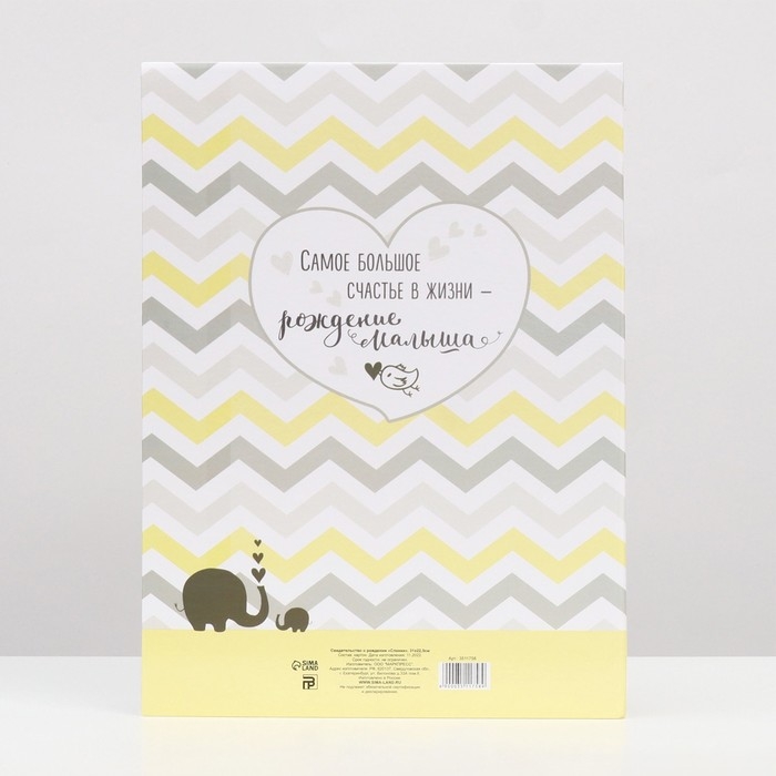 Свидетельство о рождении, 32 х 22,3 см Свидетельство о рождении, 32 х 22,3 см