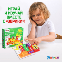 Конструктор электронный «Эврики», 58 схем, 18 элементов, работает от батареек