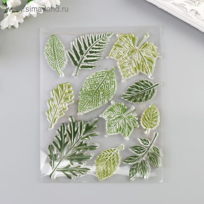 Штамп для творчества силикон "Листья" 14х18 см