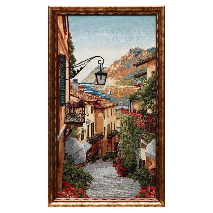 Гобеленовая картина Гобеленовая картина "Цветочная улица-2" 36*63 см