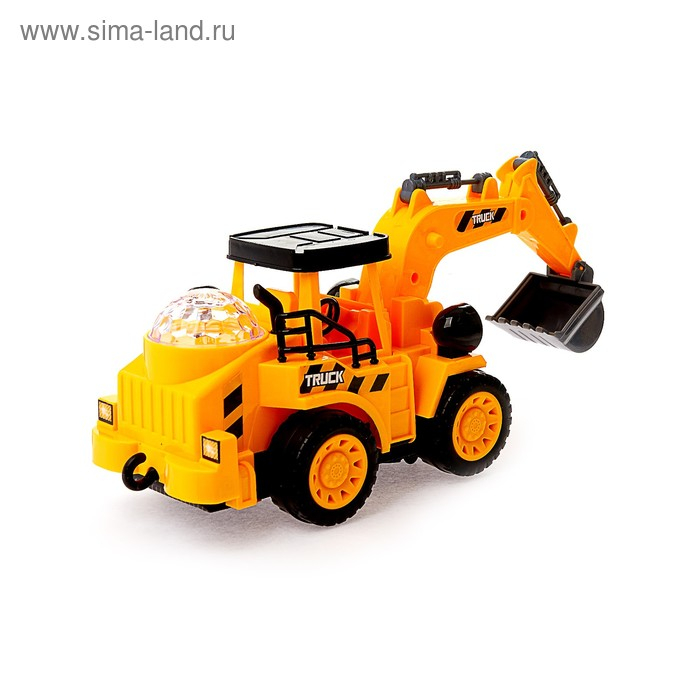 Экскаватор «Стройка», работает от батареек, световые и звуковые эффекты