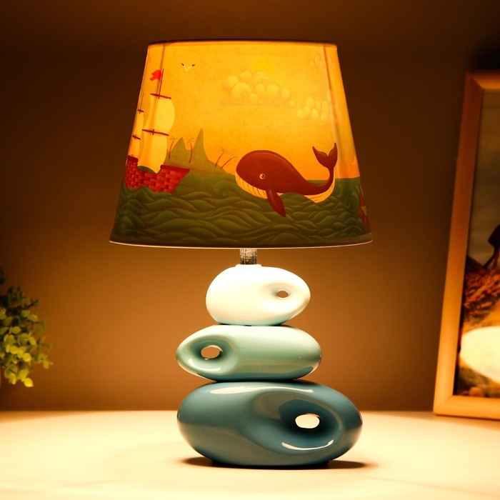 Настольная лампа  Настольная лампа "Корабли" Е14 40Вт 25х25х38 см RISALUX