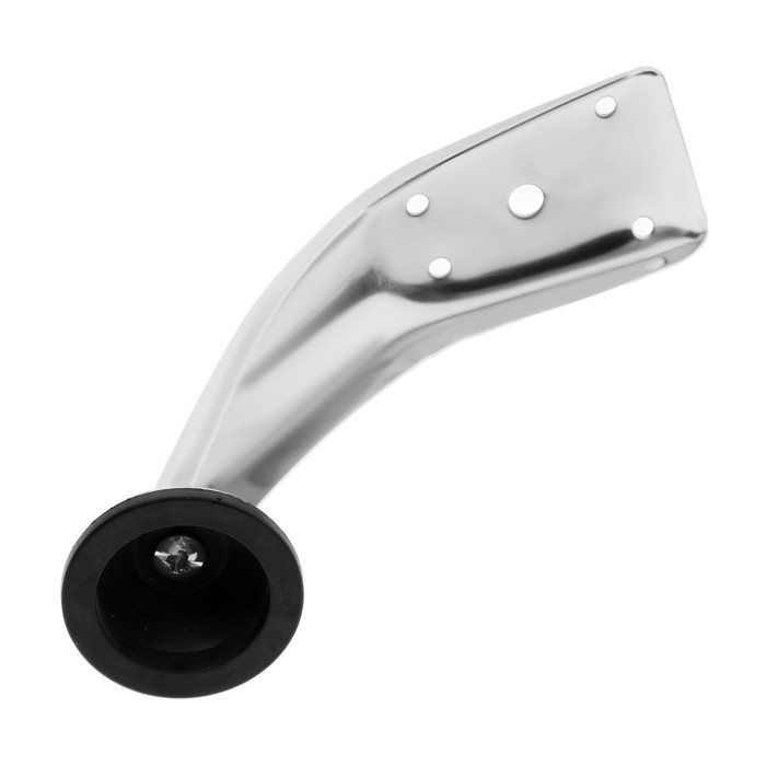 Опора мебельная гнутая OM002CR ТУНДРА, 120 мм, 1.2 мм, цвет хром Опора мебельная гнутая OM002CR ТУНДРА, 120 мм, 1.2 мм, цвет хром