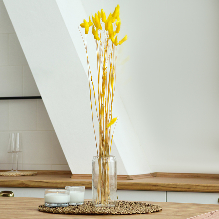 Сухоцвет «Лагурус», набор 30 шт., цвет жёлтый Сухоцвет «Лагурус», набор 30 шт., цвет жёлтый