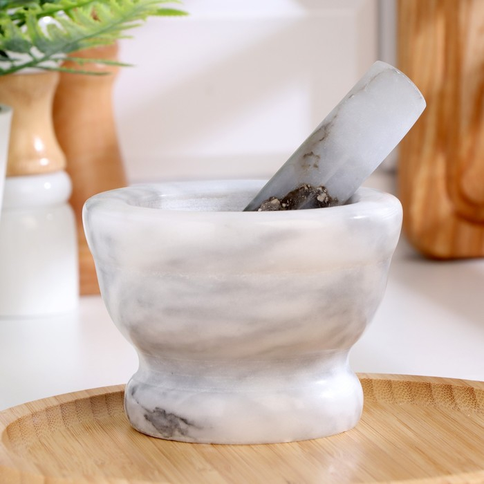 Ступка с пестиком, 130 мл, 10см №6 Ступка с пестиком, 130 мл, 10см №6