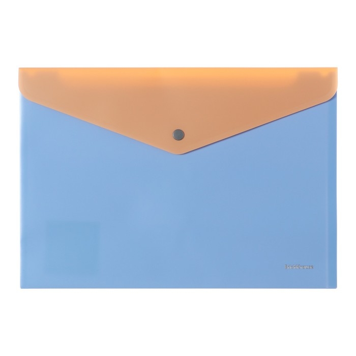 Папка-конверт на кнопке А4, 180 мкм, ErichKrause Папка-конверт на кнопке А4, 180 мкм, ErichKrause "Matt Pastel Bloom", дополнительный карман. непрозрачная, микс