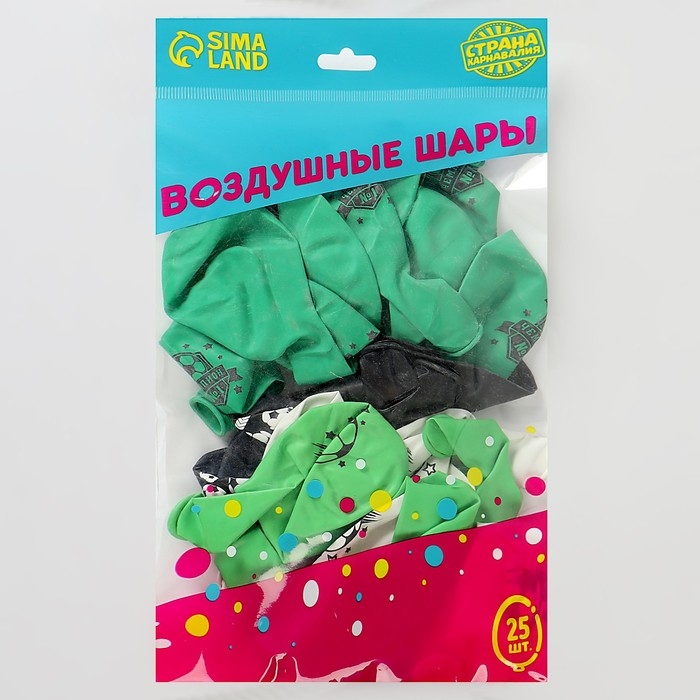 Воздушный шар латексный 12 Воздушный шар латексный 12" «Футбол», 25 шт.