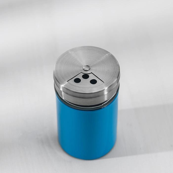 Солонка стеклянная «Универсал», 100 мл, цвет МИКС Солонка стеклянная «Универсал», 100 мл, цвет МИКС