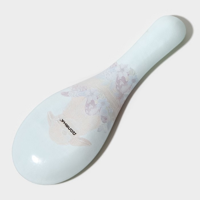 Подставка стеклянная под ложку Доляна «Кролик», 23,5×8,3×1,5 см Подставка стеклянная под ложку Доляна «Кролик», 23,5×8,3×1,5 см