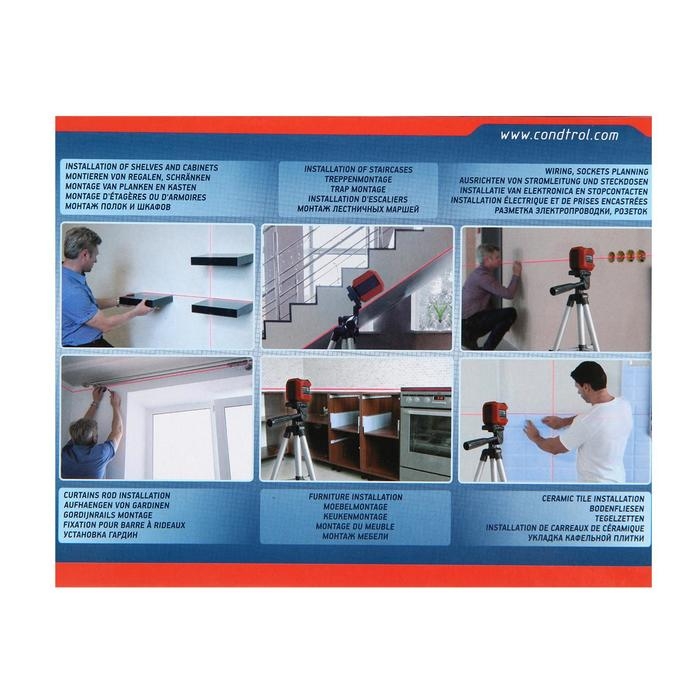 Лазерный нивелир CONDTROL QB Promo 1-2-142, 10 м, ±0.5 мм/м, резьба 1/4 Лазерный нивелир CONDTROL QB Promo 1-2-142, 10 м, ±0.5 мм/м, резьба 1/4"