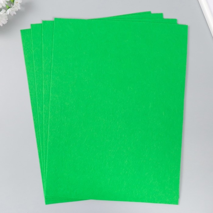 Фетр 2 мм Фетр 2 мм "Травянистый" набор 4 листа 30х40 см