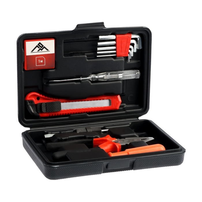 Набор инструментов в кейсе ЛОМ, в подарочной упаковке, 11 предметов Набор инструментов в кейсе ЛОМ, в подарочной упаковке, 11 предметов