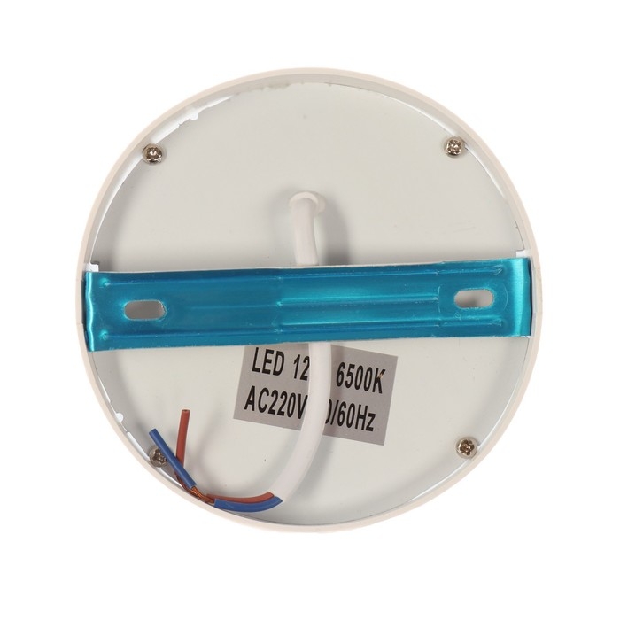 Накладной светодиодный светильник, 105х35 мм, 12 Вт, 1080 Лм, 6500 К, круг. Накладной светодиодный светильник, 105х35 мм, 12 Вт, 1080 Лм, 6500 К, круг.