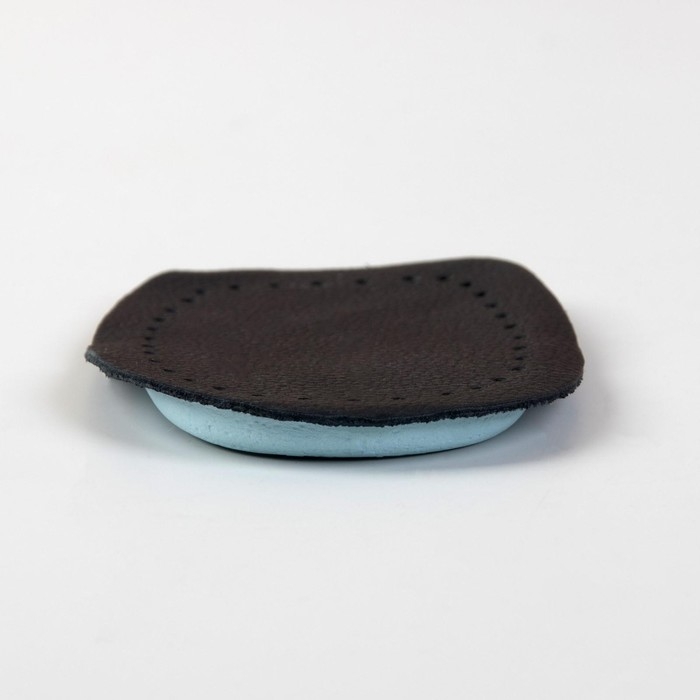 Подпяточники для обуви, кожаные, 9,5 × 7 см, пара, цвет чёрный