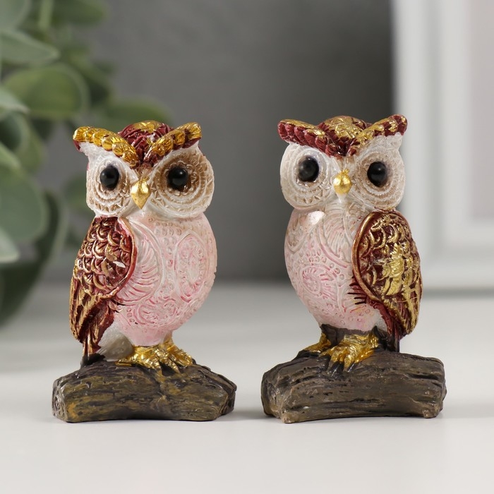 Сувенир полистоун Сувенир полистоун "Филин на ветке" МИКС 2,3х3,2х5,7 см