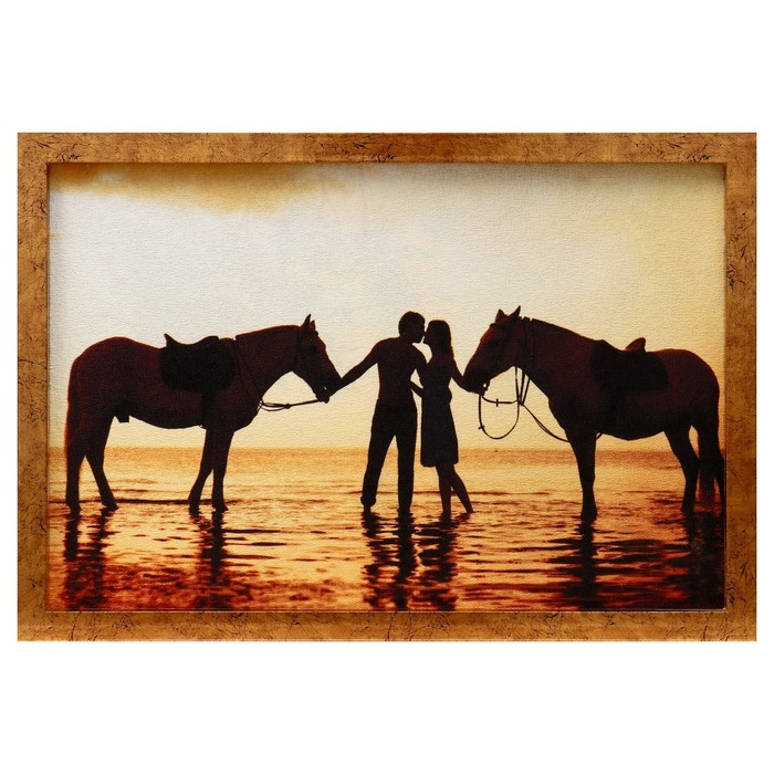 Гобеленовая картина Гобеленовая картина "Прогулка на закате" 44*64 см