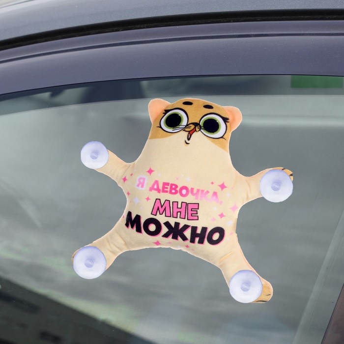 Автоигрушка «Я девочка, мне можно», кот, на присосках Автоигрушка «Я девочка, мне можно», кот, на присосках