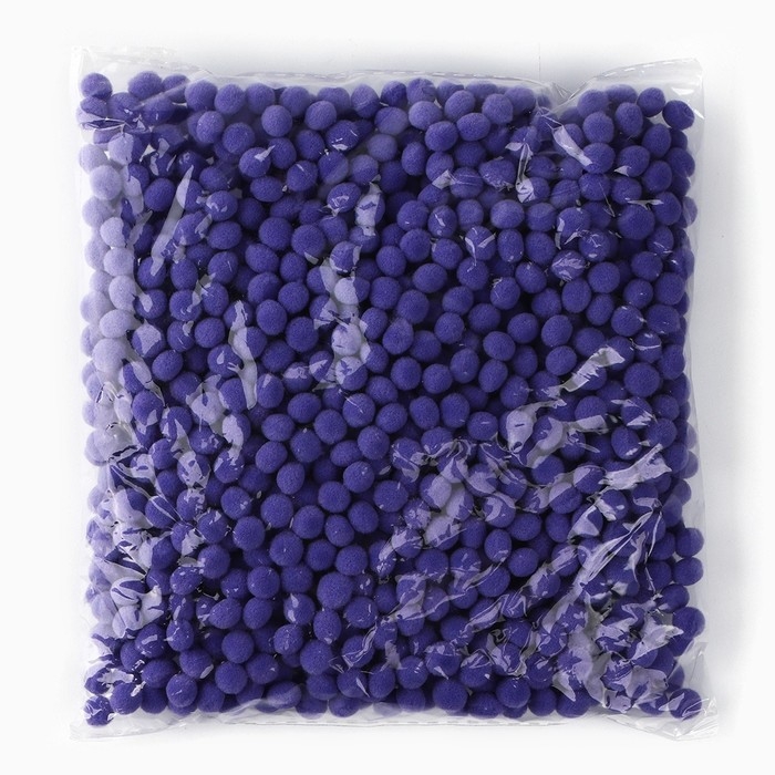 Набор текстильных деталей для декора. Помпоны для творчества &laquo;Фиолетовые&raquo;, 55 гр