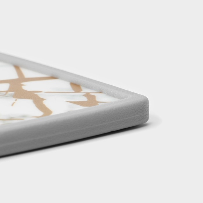 Доска разделочная Доляна «Мрамор и золото», 30×20 см Доска разделочная Доляна «Мрамор и золото», 30×20 см