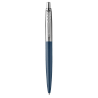 Ручка шариковая Parker Jotter XL K69 Matte Blue CT M, корпус из нержавеющей стали, синие чернила