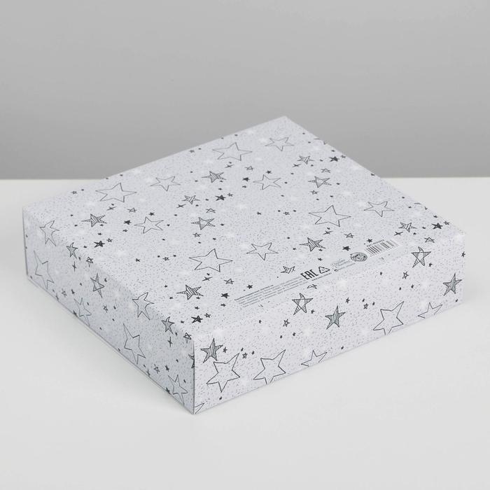 Коробка подарочная, упаковка, «Для тебя хоть звёзды», 20 х 18 х 5 см, БЕЗ ЛЕНТЫ