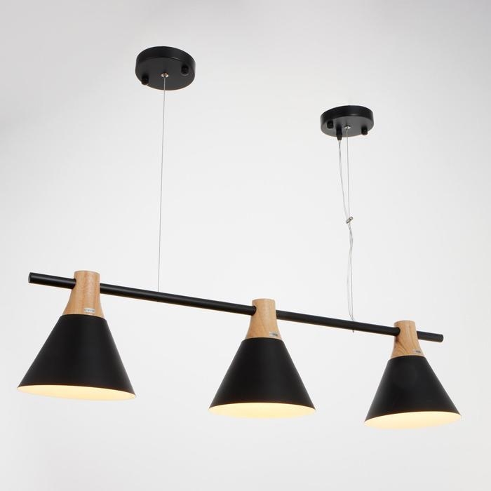 Люстра 1066/3BK E27 60Вт черный 90х20х90 см BayerLux