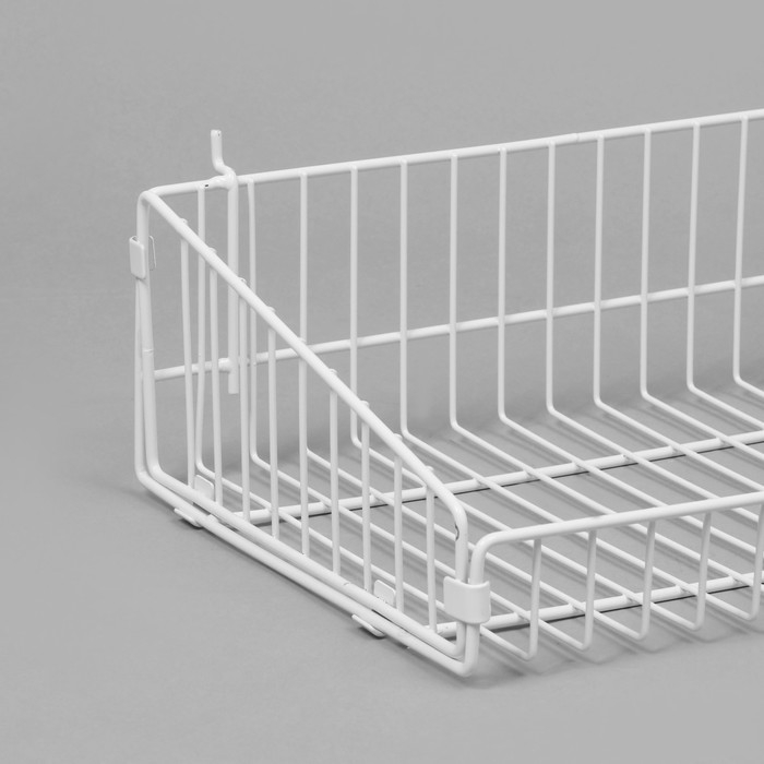 Накопитель разборный на колесах, двухсторонняя, 10 корзин, 45×55×165 см, цвет белый Накопитель разборный на колесах, двухсторонняя, 10 корзин, 45×55×165 см, цвет белый