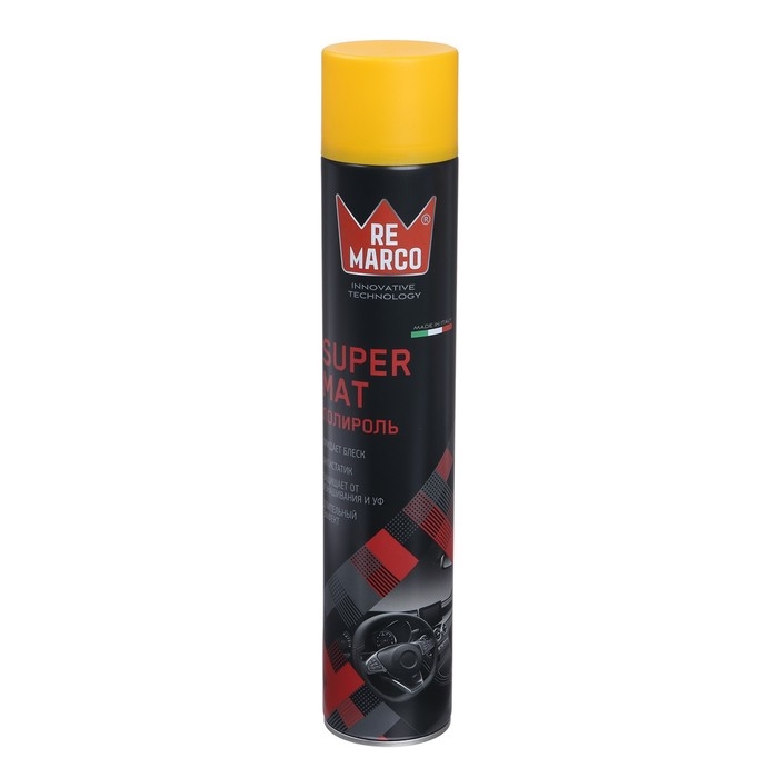 Полироль пластика RE MARCO SUPER MAT, Персик, матовый, аэрозоль, 750 мл Полироль пластика RE MARCO SUPER MAT, Персик, матовый, аэрозоль, 750 мл