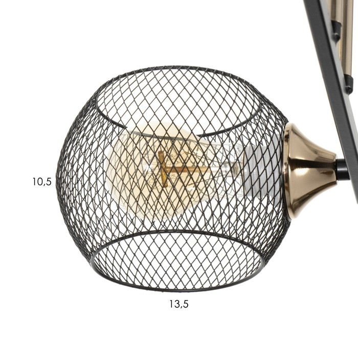 Люстра Люстра "Эстэт" 2хЕ27 40Вт черный 36х36х23,5см BayerLux