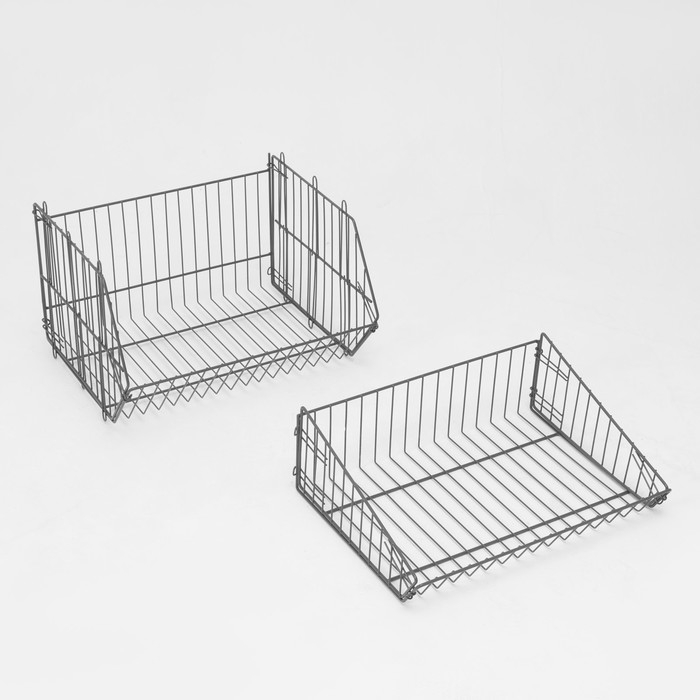 Накопитель разборный на колесах, 5 корзин, 50×43×147, цвет серый Накопитель разборный на колесах, 5 корзин, 50×43×147, цвет серый