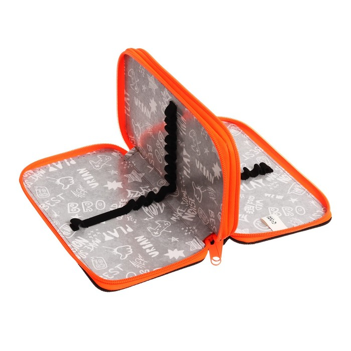 Пенал 2 секции 110*190 ткань ПКТ 11-42 Пенал 2 секции 110*190 ткань ПКТ 11-42 "Чёрный-ярко-оранжевый" 56329