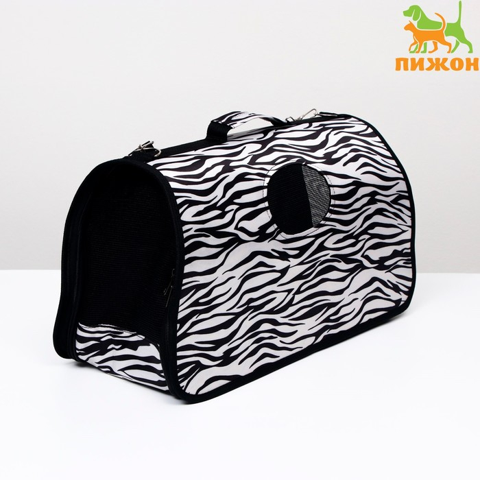 Сумка-переноска для животных  Сумка-переноска для животных "Белый тигр", размер L, 53 х 21 х 29 см