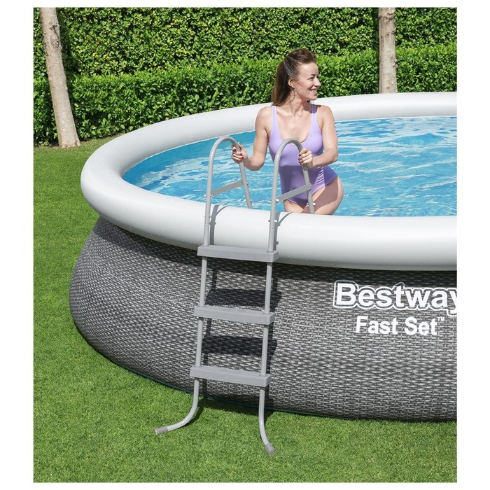 Бассейн надувной Fast Set, 457 x 107 см, фильтр-насос, лестница, 57372 Bestway Бассейн надувной Fast Set, 457 x 107 см, фильтр-насос, лестница, 57372 Bestway