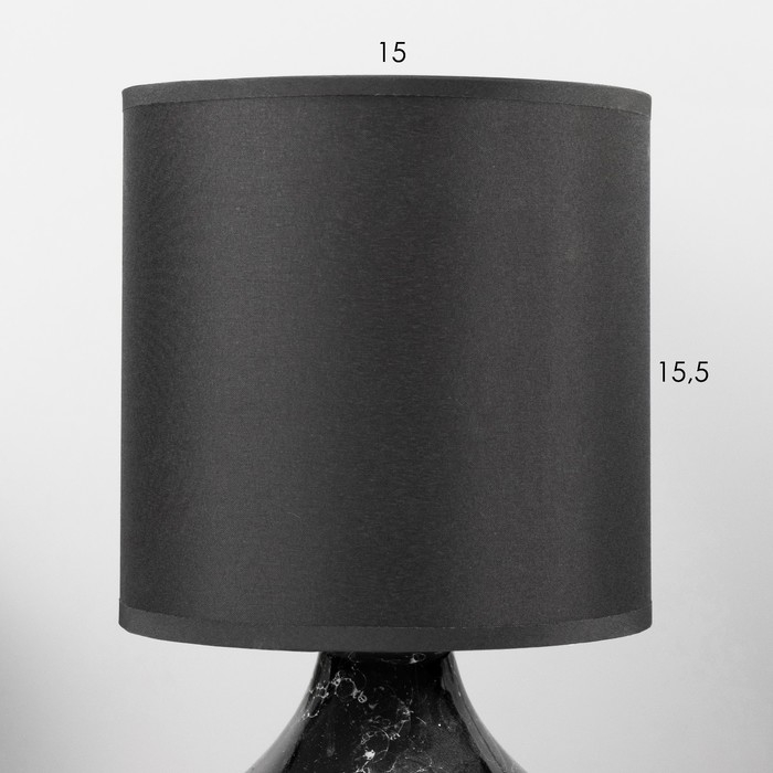 Настольная лампа Настольная лампа "Антес" Е14 40Вт черный 15х15х32 см RISALUX