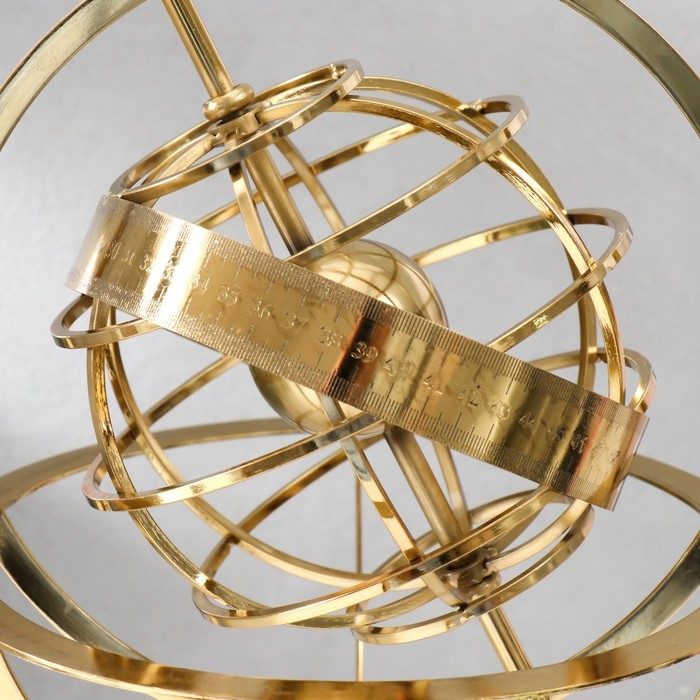 Сувенир металл  Сувенир металл "Орбита Земли" золото 25х25х38 см