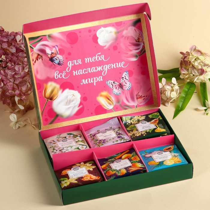 Чайная коллекция «8 марта», 54 г (30 пакетиков х 1,8 г). Чайная коллекция «8 марта», 54 г (30 пакетиков х 1,8 г).