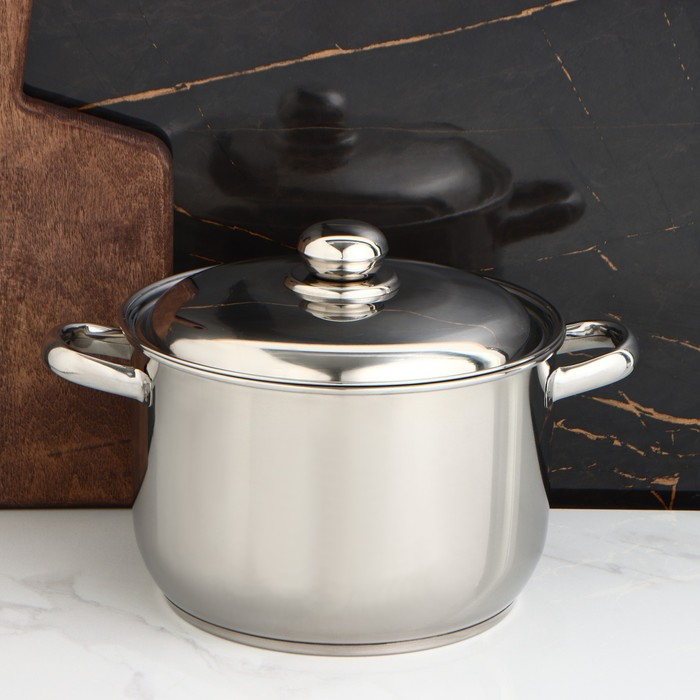 Кастрюля «Классика-прима», 5 л, d=22 см, капсульное дно, индукция Кастрюля «Классика-прима», 5 л, d=22 см, капсульное дно, индукция