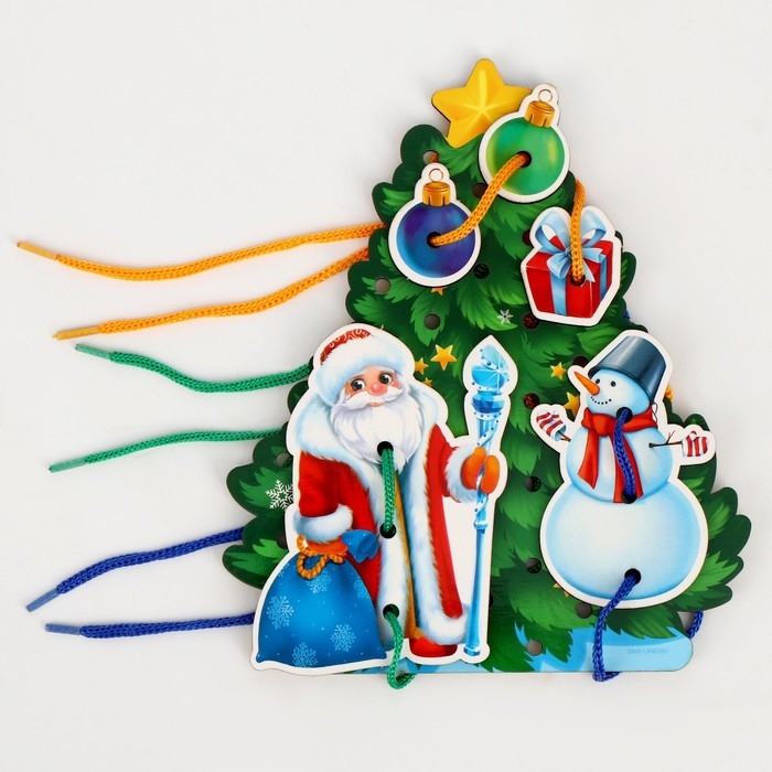 Новогодняя игрушка. Шнуровка «Новый год! Праздник в лесу» Новогодняя игрушка. Шнуровка «Новый год! Праздник в лесу»