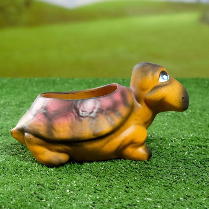 Фигурное кашпо  Фигурное кашпо "Черепаха", 11х 21см, МИКС