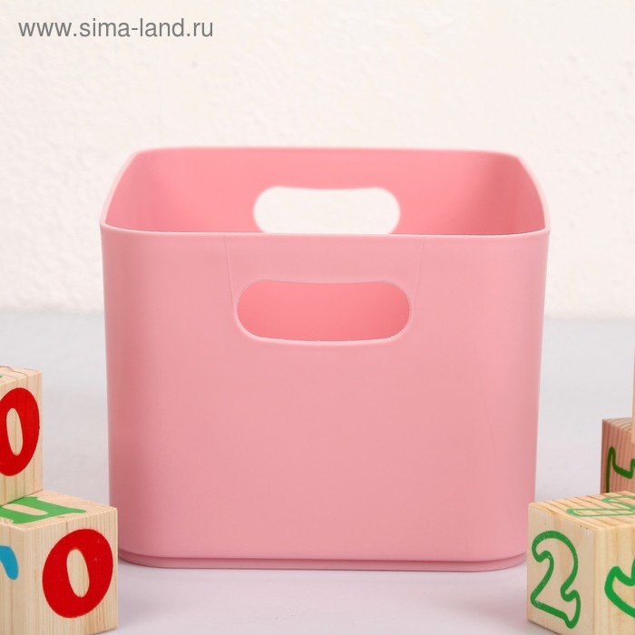 Корзина для детских игрушек Mommy love, цвет нежно-розовый Корзина для детских игрушек Mommy love, цвет нежно-розовый