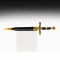 Макет оружия &laquo;Сувенирный кортик. Звезда Давида&raquo;, золото-синий, 10&times;40 см