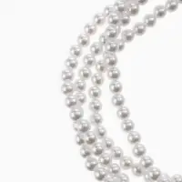 Бусы из жемчуга &laquo;Диана&raquo;, 4 нити, d=0.8, 40 см, белые