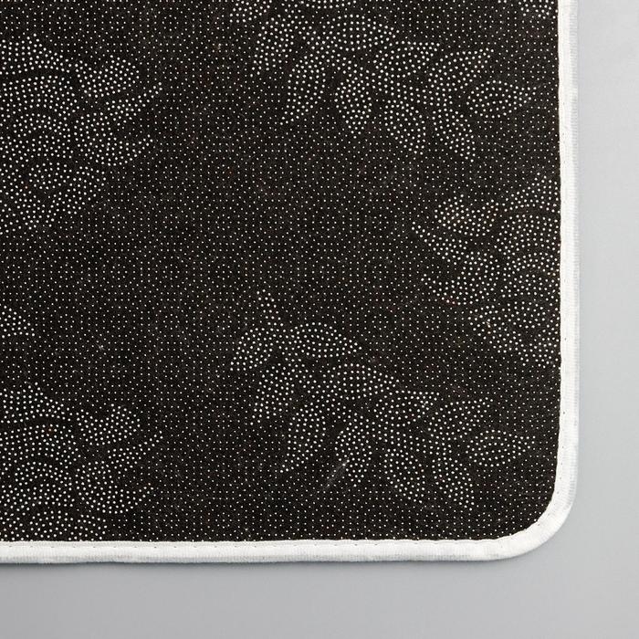 Коврик для ванной Доляна «Листья», 50×80 см, микрофибра Коврик для ванной Доляна «Листья», 50×80 см, микрофибра