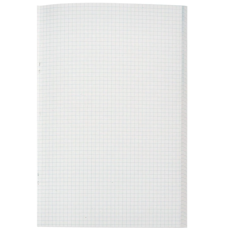 Тетрадь общая А4,96л,клет,скреп,обл.бумвинил,блок офсет-2 Синяя