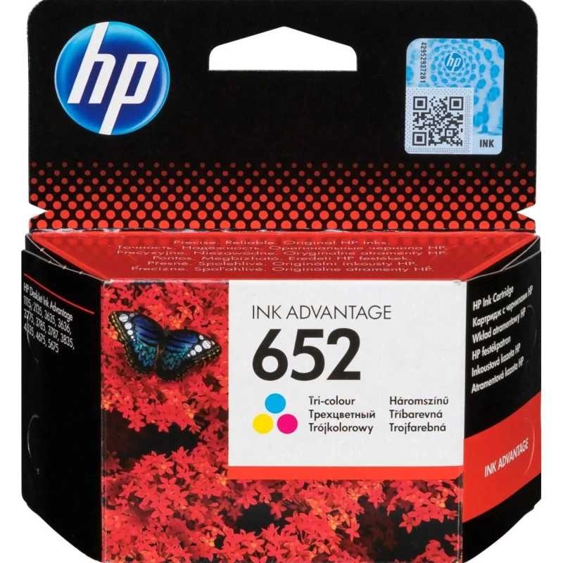 Картридж струйный HP 652 F6V24AE CMY цв. для DJ2135/3635/3835
