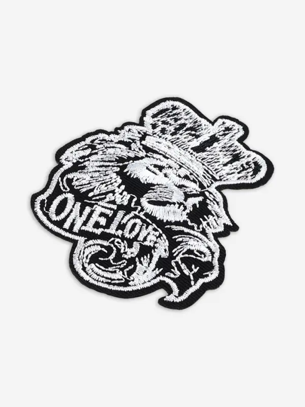 Термоаппликация &laquo;Лев&raquo;, 9&times;6.8 см, чёрная