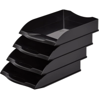 Лоток горизонтальный Attache 4шт/уп черный тд_у